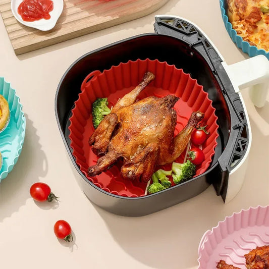 Reusable Non-Stick Air Fryer Liner - Perfect for Baking, Grilling & Pizza Making!